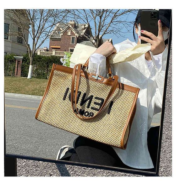 factory wholesale large capacity portable bag women's summer fashion high-level gan tong qin straw woven tote bag versatile shoulder
factory wholesale large capacity portable bag women's summer fashion high-level gan tong qin straw woven tote bag versatile shoulder
