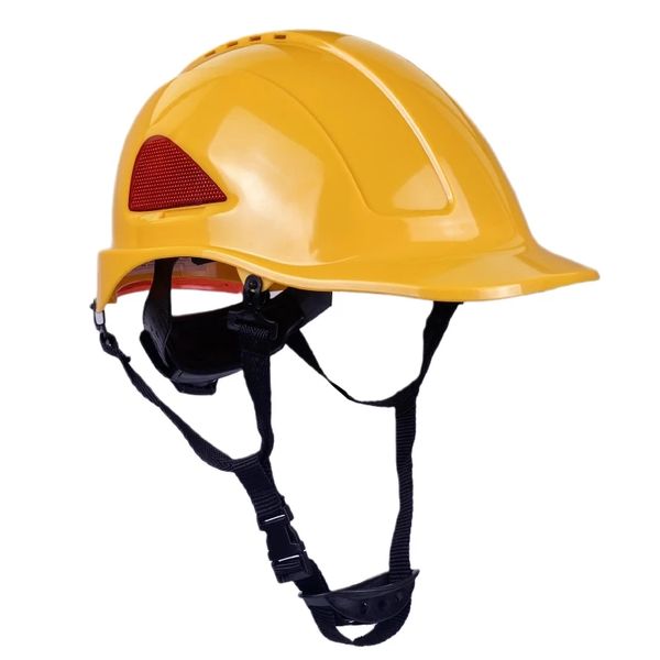 Image of Safety Helmet Anti-smashing ABS Light Breathable Construction Hard Hat Yellow Protective Helmet OEM