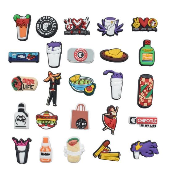 wholesale pvc cartoon croc charms shoe decoration buckle accessories clog pins charm buttons mexican drink food cartoon, White;pink
wholesale pvc cartoon croc charms shoe decoration buckle accessories clog pins charm buttons mexican drink food cartoon, White;pink