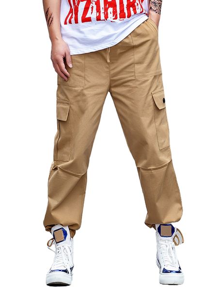 men flap pocket side cargo pants h1gl#, Black 
men flap pocket side cargo pants h1gl#, Black
