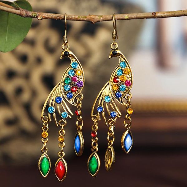 dangle & chandelier ethnic peacock earrings for women acrylic animal resin bohemian vintage long rhinestone jewelry, Silver
dangle & chandelier ethnic peacock earrings for women acrylic animal resin bohemian vintage long rhinestone jewelry, Silver