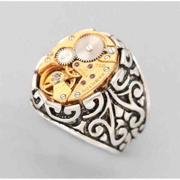 designer fashion heart ring for woman man love jewelry gold retro old mechanical pattern watch mens new creative fashion ring, Golden;silver
designer fashion heart ring for woman man love jewelry gold retro old mechanical pattern watch mens new creative fashion ring, Golden;silver