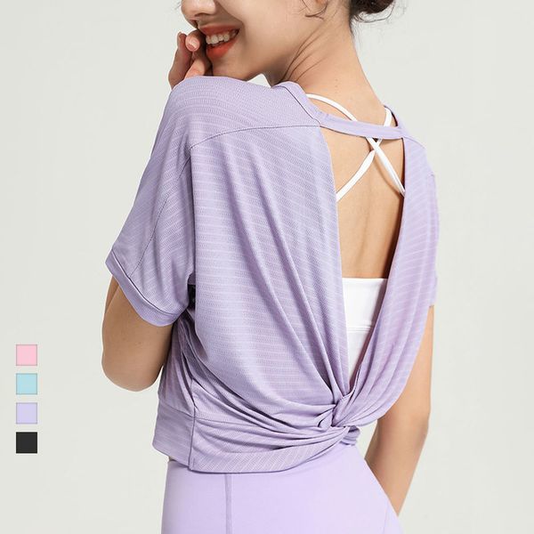 women's yoga shirt backless crop gym fitness sportswear running workout t-shirt sports loose tank jogger vest cx220527, White;red
women's yoga shirt backless crop gym fitness sportswear running workout t-shirt sports loose tank jogger vest cx220527, White;red