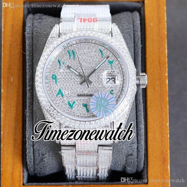 rf 40 126334 eta a2824 automatic mens watch paved diamond dial green arabic script fully iced out 904l steel bracelet jewelry watches timezo, Slivery;brown
rf 40 126334 eta a2824 automatic mens watch paved diamond dial green arabic script fully iced out 904l steel bracelet jewelry watches timezo, Slivery;brown