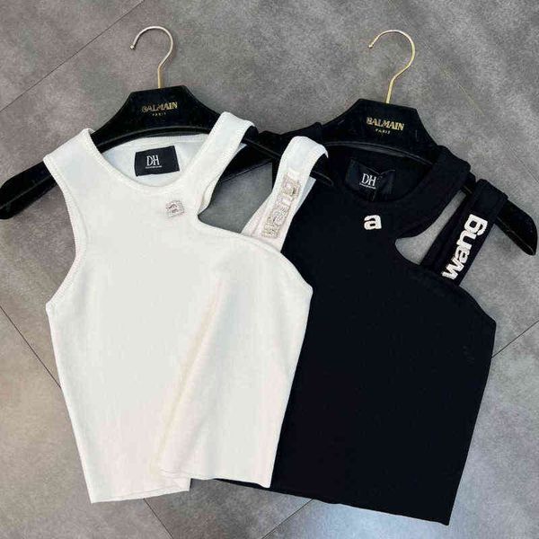 premium summer arrival sleeveless single shoulder hollow out diamonds slim knitted tank woomen vest ge319, White
premium summer arrival sleeveless single shoulder hollow out diamonds slim knitted tank woomen vest ge319, White