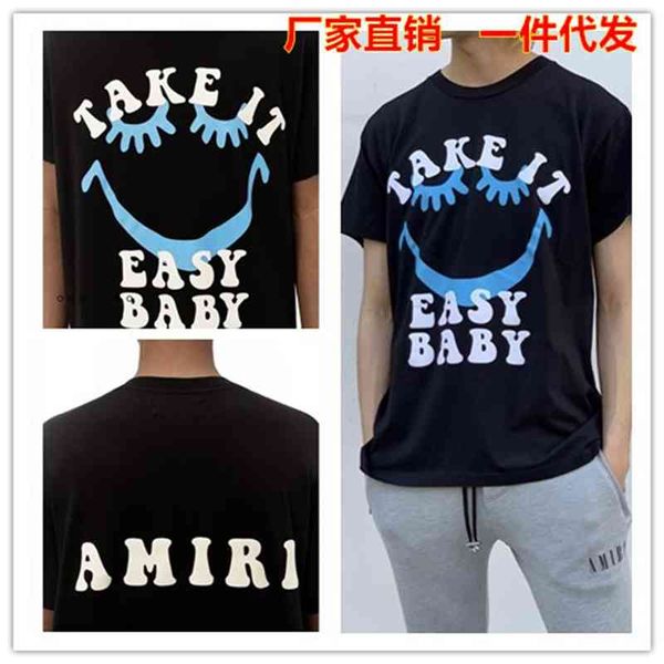 21ss hip hop smiley face letters three-dimensional foam printing high street men's and women's same short sleeve t-shirt tee fashi, White;black
21ss hip hop smiley face letters three-dimensional foam printing high street men's and women's same short sleeve t-shirt tee fashi, White;black
