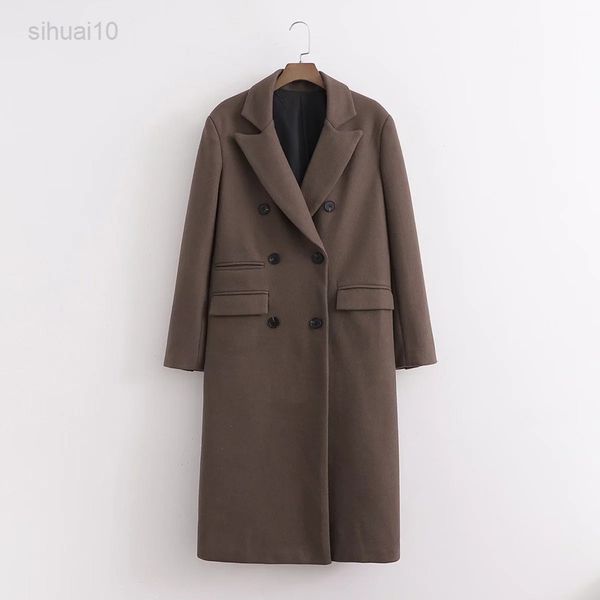 2022 new oversized casual faux wool coat color adjustment autumn winter women outfit female assembled fake pocket loose overcoat l220725, Black
2022 new oversized casual faux wool coat color adjustment autumn winter women outfit female assembled fake pocket loose overcoat l220725, Black