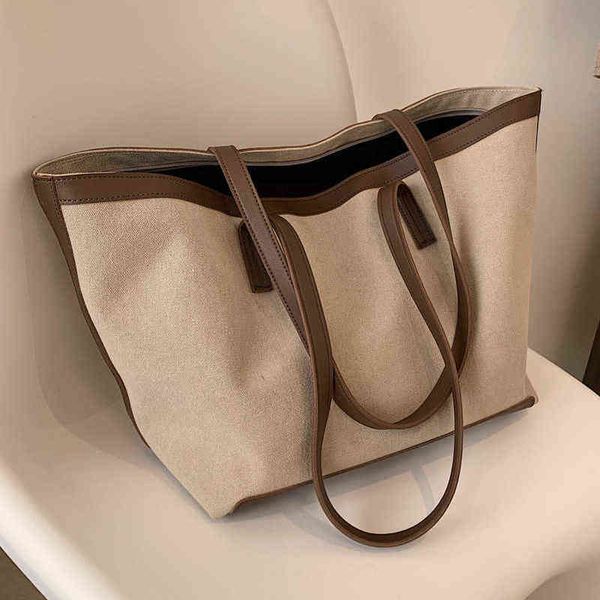 new fashion canvas tote bag 2022 large capacity simple foreign style big brand shoulder bag shopper designer handbag women's bag y22040
new fashion canvas tote bag 2022 large capacity simple foreign style big brand shoulder bag shopper designer handbag women's bag y22040