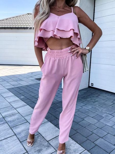 backless short pencil pants 2pcs matching set women summer sleeveless high elastic waist ladies loungewear outfit streetwear, White
backless short pencil pants 2pcs matching set women summer sleeveless high elastic waist ladies loungewear outfit streetwear, White