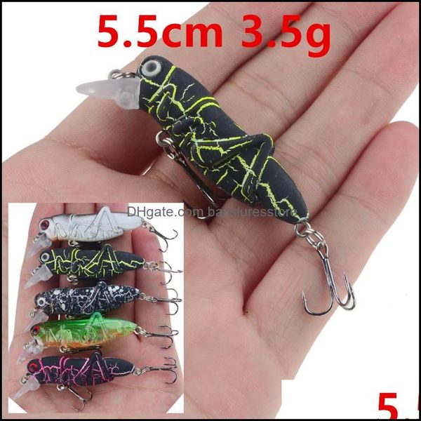 baits lures fishing sports outdoors 5 color 5.5cm 3.5g grasshopper hooks fishhooks 8 hook lure hard pesca tackle bu15 drop delivery 2021 z
baits lures fishing sports outdoors 5 color 5.5cm 3.5g grasshopper hooks fishhooks 8 hook lure hard pesca tackle bu15 drop delivery 2021 z