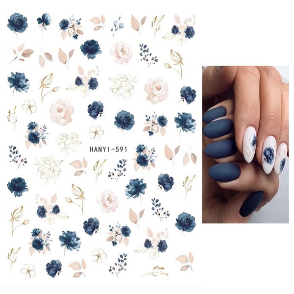 back glue nail stickers watercolor royalblue white flowers decals for nail art manicure beauty decoration 220518, Black
back glue nail stickers watercolor royalblue white flowers decals for nail art manicure beauty decoration 220518, Black