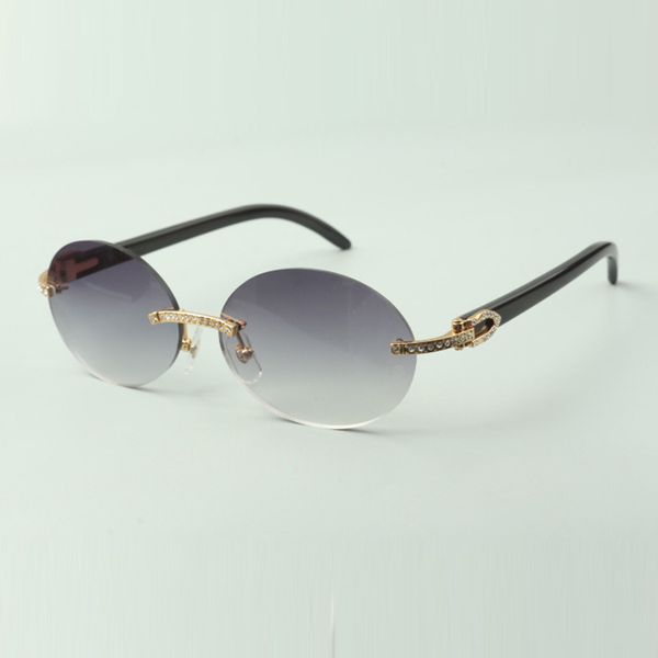 black buffs sunglasses 8100903-b with small diamond sets and 58mm oval lenses, White;black
black buffs sunglasses 8100903-b with small diamond sets and 58mm oval lenses, White;black