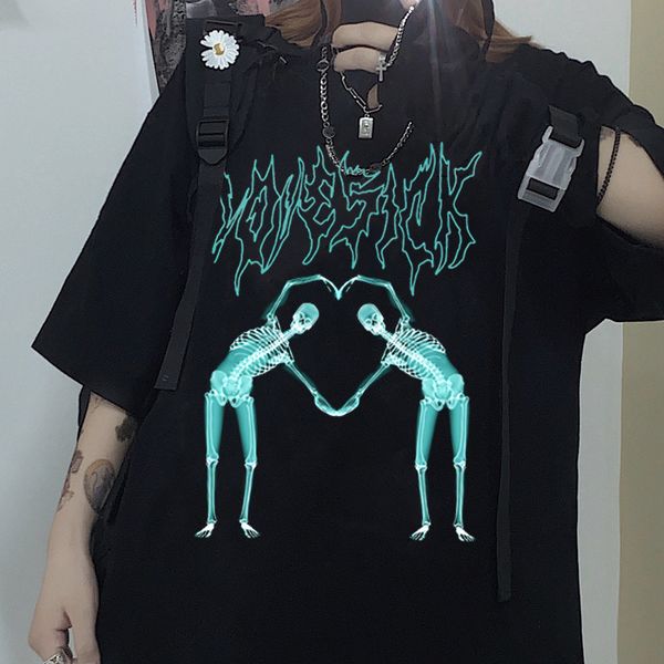 gothic dark women tshirts oversize tee punk black graphic clothes kpop harajuku streetwear femme t shirt hip hop short sleeve 220615, White
gothic dark women tshirts oversize tee punk black graphic clothes kpop harajuku streetwear femme t shirt hip hop short sleeve 220615, White