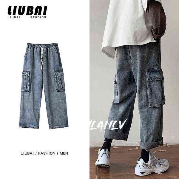 workers' jeans men's straight pants loose wide -leg trousers retro trend autumn pants ins port wind trousers t220726, Blue
workers' jeans men's straight pants loose wide -leg trousers retro trend autumn pants ins port wind trousers t220726, Blue