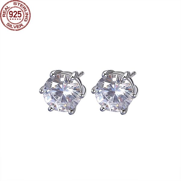 charm s925 sterling silver classic six claw zircon earrings charms women's fashion korean version heart-shaped inlaid small jewel, Golden
charm s925 sterling silver classic six claw zircon earrings charms women's fashion korean version heart-shaped inlaid small jewel, Golden