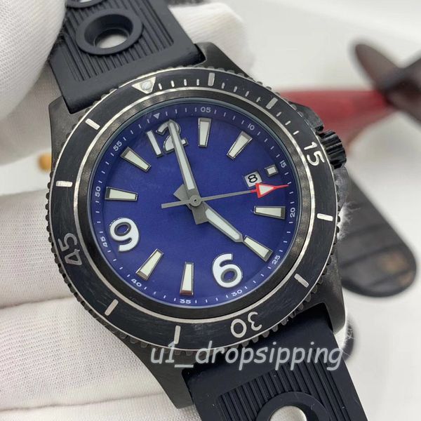 dropshipping - mechanical watch mens watches 46mm large blue dial rubber strap rotatable bezel fashion wristwatch, Slivery;brown
dropshipping - mechanical watch mens watches 46mm large blue dial rubber strap rotatable bezel fashion wristwatch, Slivery;brown