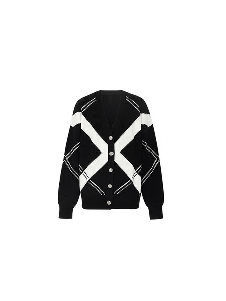 knitted cardigan for women jacquard sweater v-neck long sleeve casual coat 2022 fall winter vintage korean, White;black
knitted cardigan for women jacquard sweater v-neck long sleeve casual coat 2022 fall winter vintage korean, White;black