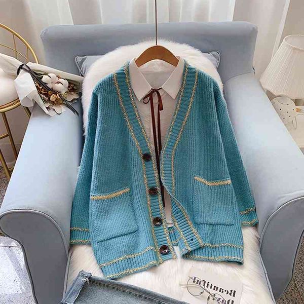women's polos xiaoxiangfeng sweater cardigan women's autumn and winter coat korean loose lazy wind fashion 5dnq, White
women's polos xiaoxiangfeng sweater cardigan women's autumn and winter coat korean loose lazy wind fashion 5dnq, White