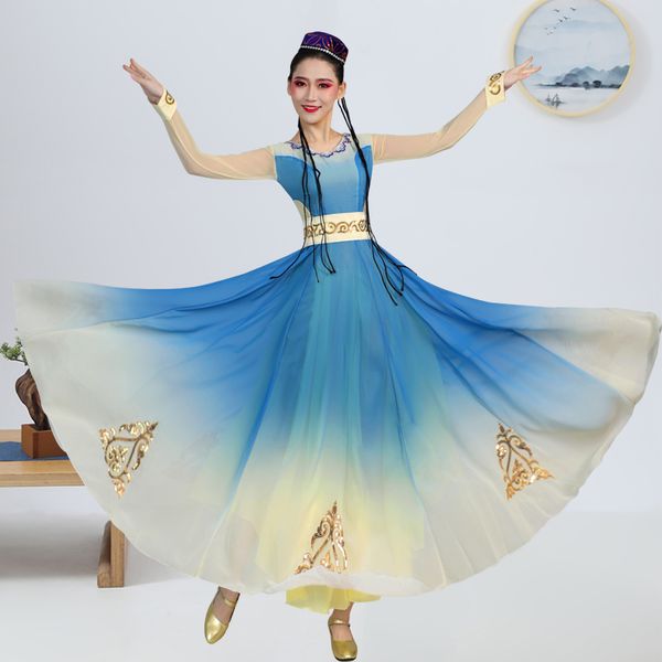 ethnic dance stage wear women xinjiang costume performance clothing elegant gown folk oriental dress carnival fancy apparel, Black;red
ethnic dance stage wear women xinjiang costume performance clothing elegant gown folk oriental dress carnival fancy apparel, Black;red