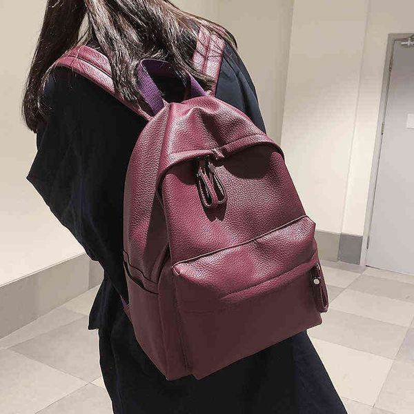 school bags hocodo fashion backpack pu leather women's for teenage girls shoulder bag bagpack mochila 220802
school bags hocodo fashion backpack pu leather women's for teenage girls shoulder bag bagpack mochila 220802