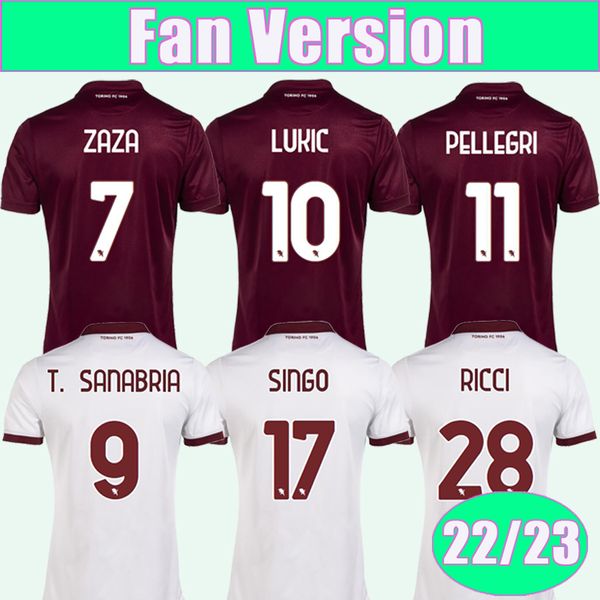 22 23 torino fc zaza ricci mens soccer jerseys zima t. sanabria lukic pellegri singo seck home away 3rd football shirt uniforms, Black;yellow
22 23 torino fc zaza ricci mens soccer jerseys zima t. sanabria lukic pellegri singo seck home away 3rd football shirt uniforms, Black;yellow