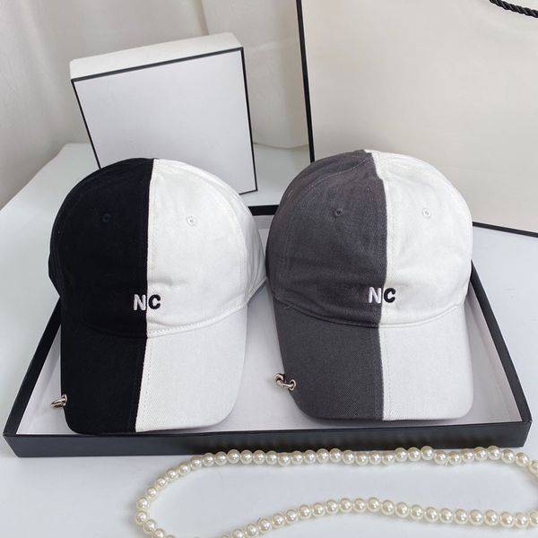 Designer Baseball Cap Dome Bucket Hat Black and White Color Combination Caps 2 Colors Patchwork Design for Man Woman Top Quality, C1
Designer Baseball Cap Dome Bucket Hat Black and White Color Combination Caps 2 Colors Patchwork Design for Man Woman Top Quality, C1