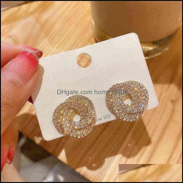 earrings charm korean style circle stud for women semicircle rhinestones weddings party jewelry 220122 drop delivery 2021 lkfga, Golden
earrings charm korean style circle stud for women semicircle rhinestones weddings party jewelry 220122 drop delivery 2021 lkfga, Golden