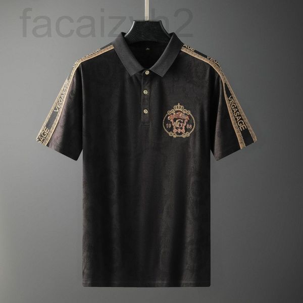 men's t-shirts designer summer men's lapel short sleeve t-shirt fashion brand bead jacquard half handsome polo shirt tm4j, White;black
men's t-shirts designer summer men's lapel short sleeve t-shirt fashion brand bead jacquard half handsome polo shirt tm4j, White;black