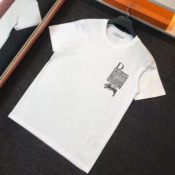 22ss summer new classic design round collar short sleeve t-shirt american fashion loose cotton white t-shirt for men and women, White;black
22ss summer new classic design round collar short sleeve t-shirt american fashion loose cotton white t-shirt for men and women, White;black
