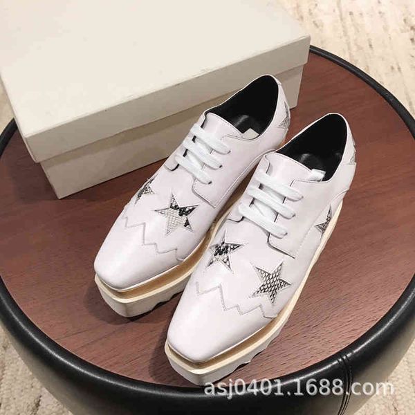 dress shoes star shoes thick soled muffin strapping high heels square toe slope single women's leisure british style increased i9z3, Black
dress shoes star shoes thick soled muffin strapping high heels square toe slope single women's leisure british style increased i9z3, Black