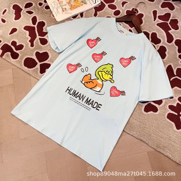 women's t-shirt designer chaopai 22ss early spring new casual loose and versatile love duck print short sleeve t-shirt j15o, White
women's t-shirt designer chaopai 22ss early spring new casual loose and versatile love duck print short sleeve t-shirt j15o, White