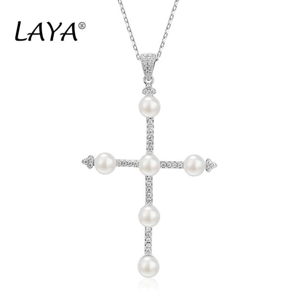 laya 925 sterling silver pendant necklace for women fashion new simple cross natural fresh water pearl party wedding jewelry gift
laya 925 sterling silver pendant necklace for women fashion new simple cross natural fresh water pearl party wedding jewelry gift