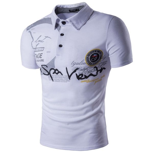 letter graphic print short sleeve polo shirt men's personality fashion polo shirt 220426, White;black
letter graphic print short sleeve polo shirt men's personality fashion polo shirt 220426, White;black