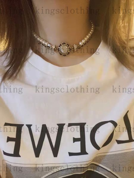 22ss newly black leather round pearl necklace choke necklace female brass heart-shaped-necklace high-end fan collar womens dijia bee collars, Silver
22ss newly black leather round pearl necklace choke necklace female brass heart-shaped-necklace high-end fan collar womens dijia bee collars, Silver