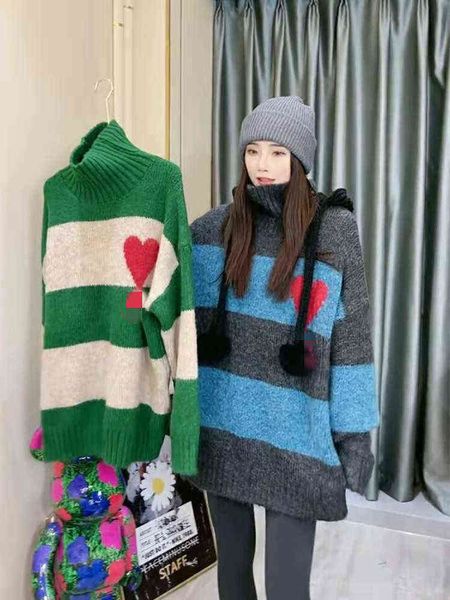 love striped sweater female winter lazy style loose thin high neck pullover long sleeve pullover, White;black
love striped sweater female winter lazy style loose thin high neck pullover long sleeve pullover, White;black