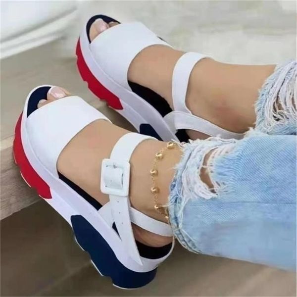 women sandals heels woman platform wedges shoes ladies summer buckle non slip beach plus size 35 43 220608, Black
women sandals heels woman platform wedges shoes ladies summer buckle non slip beach plus size 35 43 220608, Black