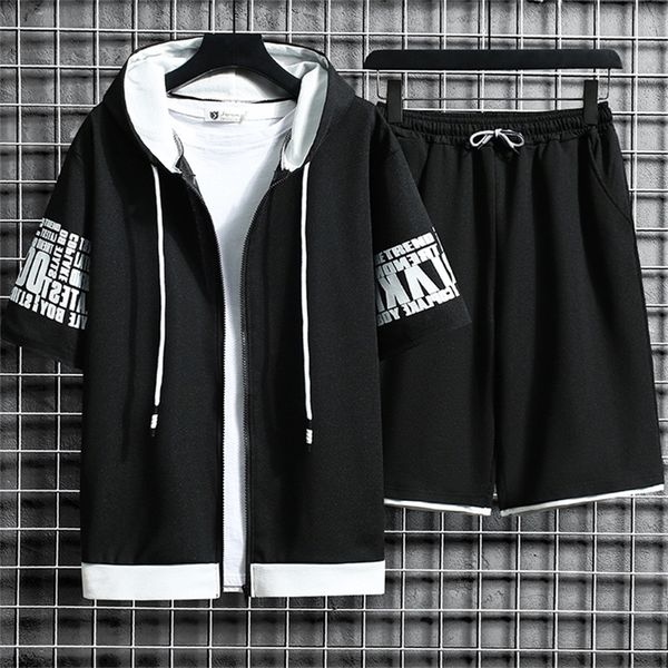 fashion men s sets hooded summer casual sportswear men short sleeve zipper shorts 2 piece hip hop streetwear male tracksuit 220705, Gray
fashion men s sets hooded summer casual sportswear men short sleeve zipper shorts 2 piece hip hop streetwear male tracksuit 220705, Gray