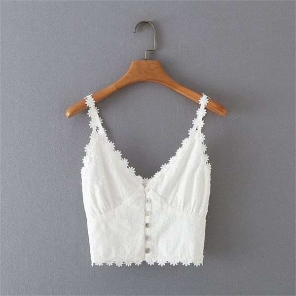 traf women fashion summer cotton lace buttons sleeveless solid color sling streetwear 220318, White
traf women fashion summer cotton lace buttons sleeveless solid color sling streetwear 220318, White