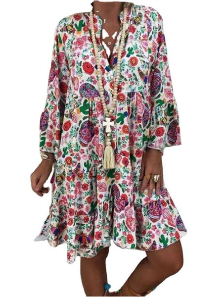 women's clothing party dresses european and american women's printed ladies stand -up collar ruffled loose shirt skirt multi-color, White;black
women's clothing party dresses european and american women's printed ladies stand -up collar ruffled loose shirt skirt multi-color, White;black