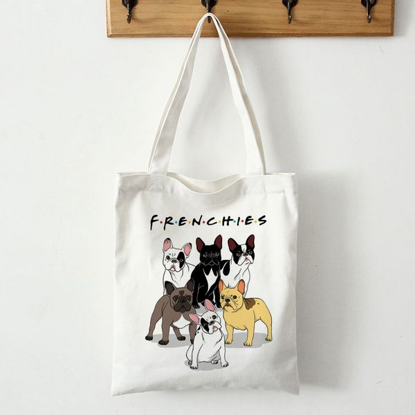 frenchie french bulldog print reusable shopping tote canvas women shoulder bag students teacher book travel storage bags shopper
frenchie french bulldog print reusable shopping tote canvas women shoulder bag students teacher book travel storage bags shopper