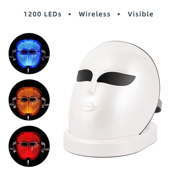1200 led lights rechargable 3 colors pn therapy face mask skin rejuvenation anti-wrinkle anti-acne wireless facial masknew
1200 led lights rechargable 3 colors pn therapy face mask skin rejuvenation anti-wrinkle anti-acne wireless facial masknew