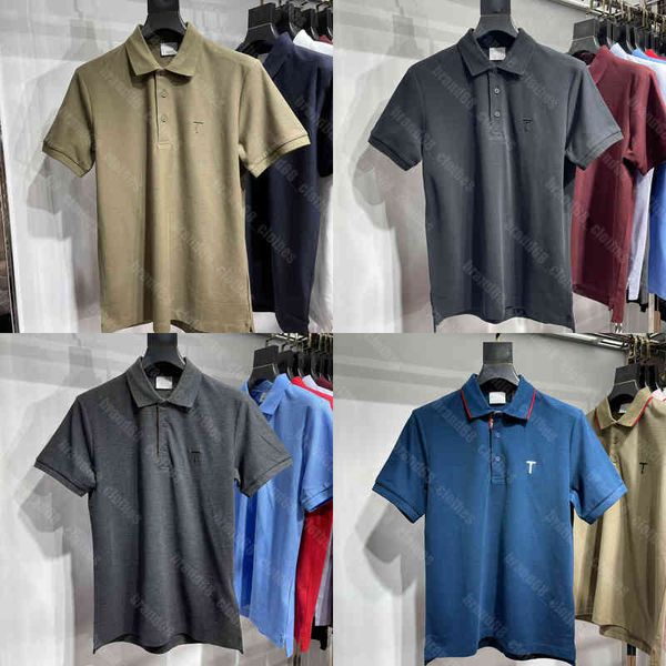 summer mens designer polo t shirt 2022ss luxury brand designer fashion breathable short-sleeved lapel casual 18 colors 5a quality plus size, White;black 
summer mens designer polo t shirt 2022ss luxury brand designer fashion breathable short-sleeved lapel casual 18 colors 5a quality plus size, White;black
