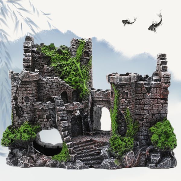 large aquarium castle decoration fish shrimp hiding hole fish tank decor landscape resin ornaments aquarium accessories
large aquarium castle decoration fish shrimp hiding hole fish tank decor landscape resin ornaments aquarium accessories