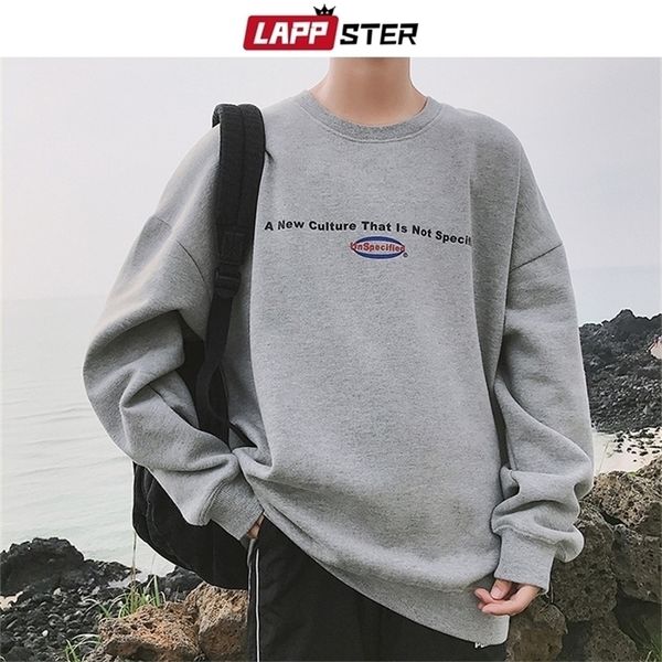 lappster drop shoulder hoodies korean style sweatshirts men japanese streetwear grey sweatshirts fleece autumn clothes 5xl lj200826, Black
lappster drop shoulder hoodies korean style sweatshirts men japanese streetwear grey sweatshirts fleece autumn clothes 5xl lj200826, Black