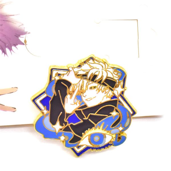 gojo satoru japanese anime manga icons enamel pin badge cartoons collar lapel pin for backpack decoration jewelry gifts, Blue 
gojo satoru japanese anime manga icons enamel pin badge cartoons collar lapel pin for backpack decoration jewelry gifts, Blue