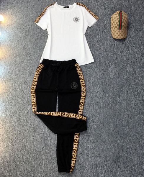 2022 fashion women tracksuits printed sport suits short-sleeve shirts pants two piece cotton pullover sweatshirt and sweatpants sets outfits, Gray