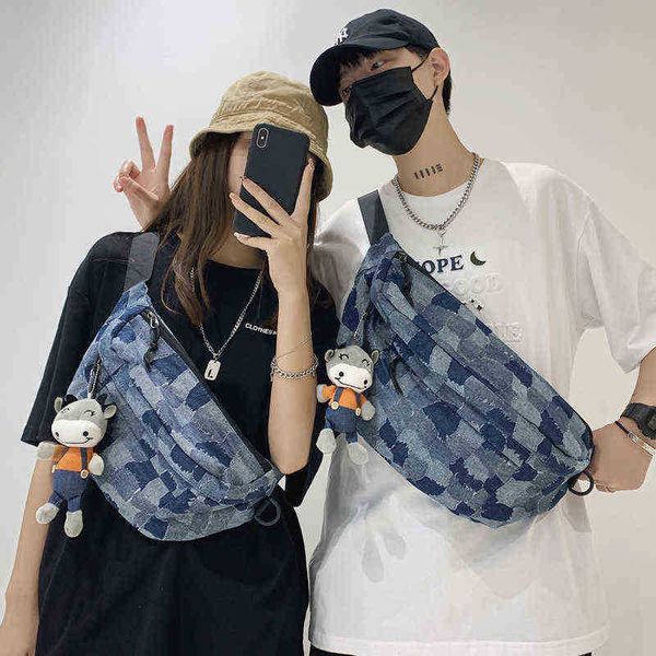 messenger bag men's and women's new lattice messenger bag straight fashion student chest 220518
messenger bag men's and women's new lattice messenger bag straight fashion student chest 220518