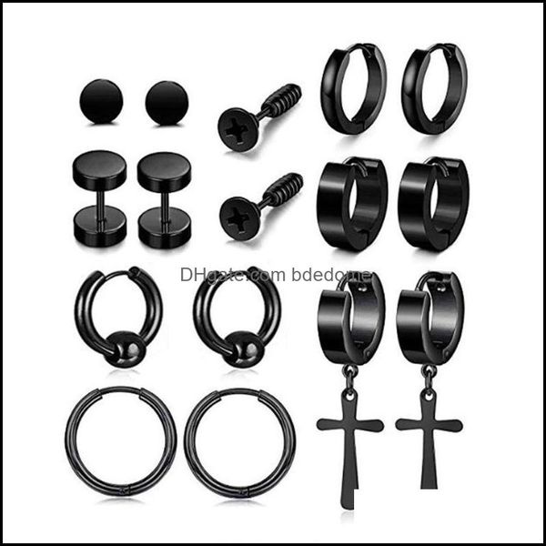 charm 8 pair/set fashion stainless steel earring set cross dumbbell screw pendant ear jewelry trend wild men women earrings gi bdedome d2t, Golden
charm 8 pair/set fashion stainless steel earring set cross dumbbell screw pendant ear jewelry trend wild men women earrings gi bdedome d2t, Golden