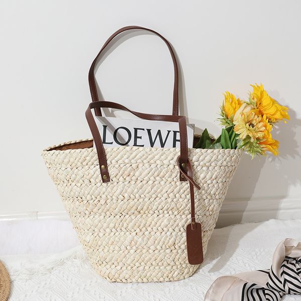 womens shoulder corn husk portable straw woven bag versatile hand woven bag portable vegetable basket bag holiday beach
womens shoulder corn husk portable straw woven bag versatile hand woven bag portable vegetable basket bag holiday beach