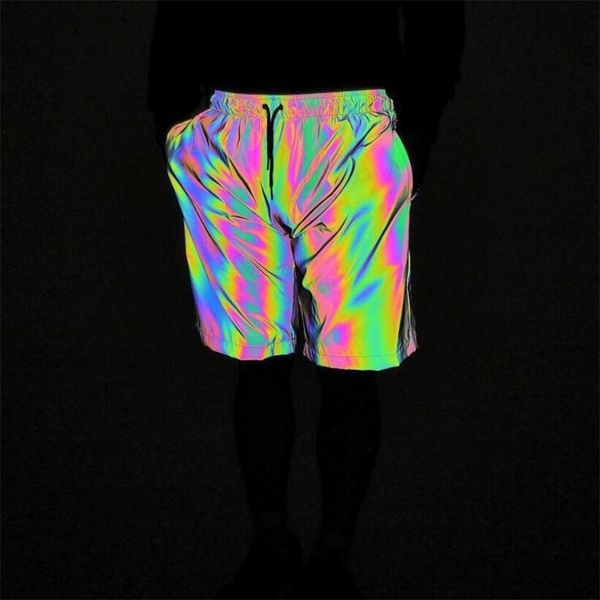 men personality night colorful reflective shorts casual jogger mens nightclub stage costume street hip hop punk 220608, White;black
men personality night colorful reflective shorts casual jogger mens nightclub stage costume street hip hop punk 220608, White;black